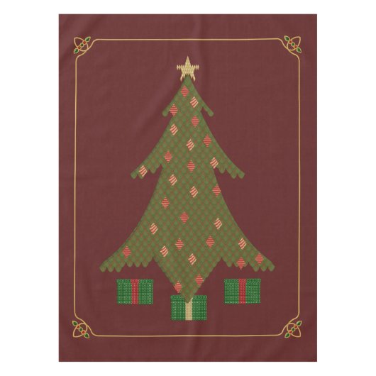 Weihnachtslappen Tischdecke (Vorderseite)