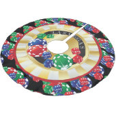 WeihnachtsLas Vegas-Art Polyester Weihnachtsbaumdecke (Schrägansicht)