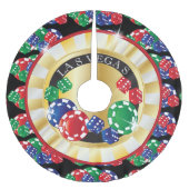 WeihnachtsLas Vegas-Art Polyester Weihnachtsbaumdecke (Vorderseite)