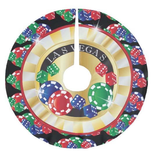 WeihnachtsLas Vegas-Art Polyester Weihnachtsbaumdecke (Vorderseite)