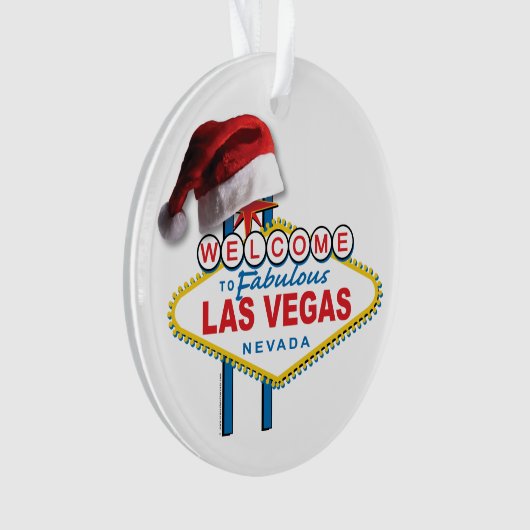 WeihnachtsLas Vegas-Zeichen Ornament (Vorderseite)