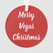 WeihnachtsLas Vegas-Zeichen Ornament (Rückseite)