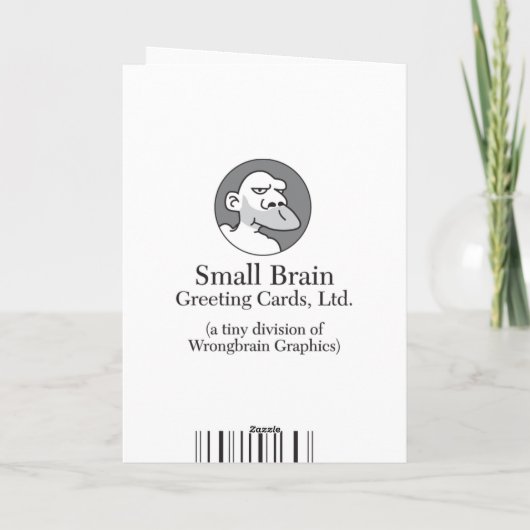 Weihnachtslast Feiertagskarte (Rückseite)