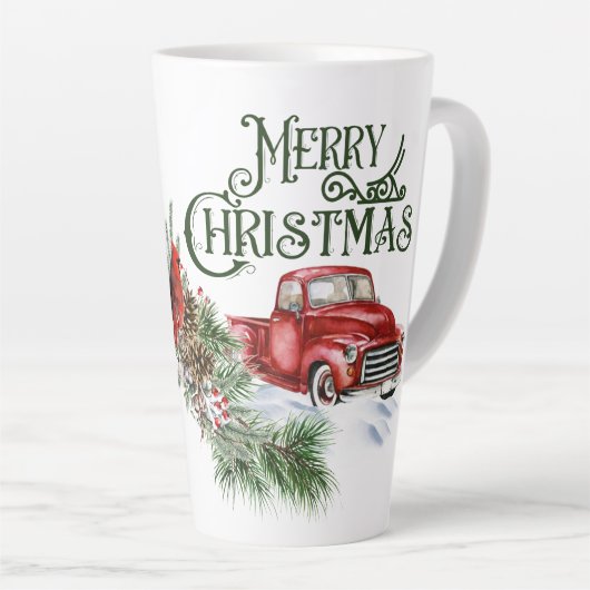 WeihnachtsLastwagen mit Kardinal-Tasse Milchtasse (Rechte Ecke)