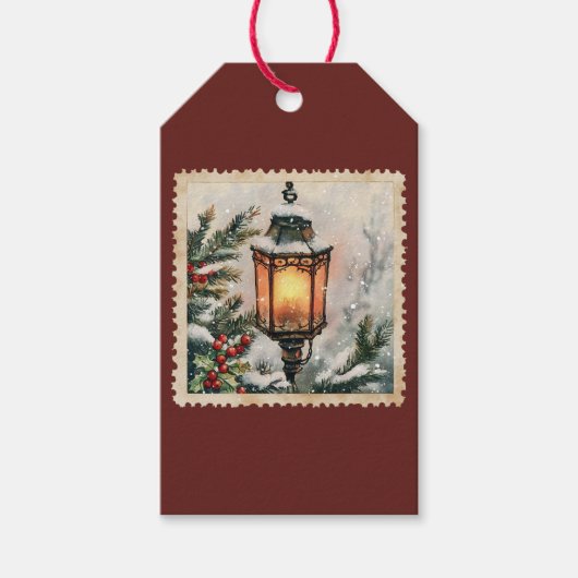 Weihnachtslaterne Geschenkanhänger (Vorderseite)