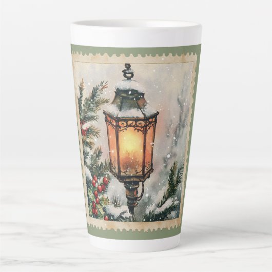Weihnachtslaterne Milchtasse (Vorderseite)