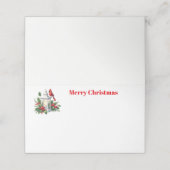 Weihnachtslaterne Platzkarte (Außenseite Aufgefaltet)