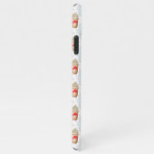 Weihnachtslatte Ogee Snowflake Muster iPhone Hülle (Rechte Seite)