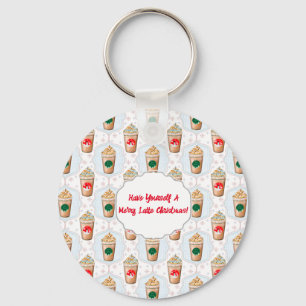 Weihnachtslatte Ogee Snowflake Muster Schlüsselanhänger