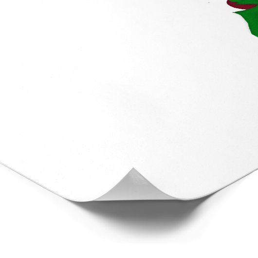 Weihnachtslatte Poster (Ecke)