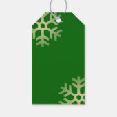 Weihnachtsläufer-Sondertext grün Geschenkanhänger (Rückseite)