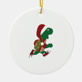 Weihnachtslaufschildkröte Keramikornament