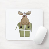 Weihnachtslebewesen · Elche u. Geschenkboxen Mousepad (Mit Mouse)