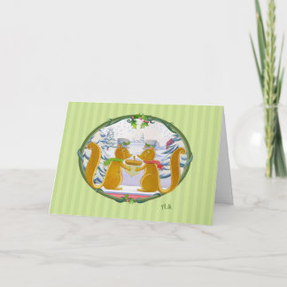 Weihnachtslebewesen Feiertagskarte