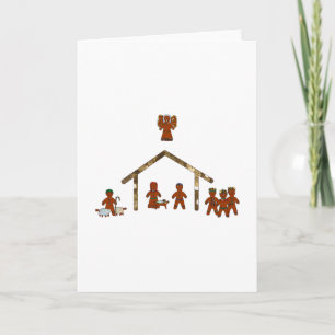Weihnachtslebkuchen-Geburt Christi Feiertagskarte