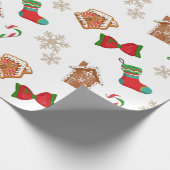 Weihnachtslebkuchen Geschenkpapier (Ecke)