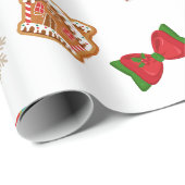 Weihnachtslebkuchen Geschenkpapier (Rolleneckpunkt)