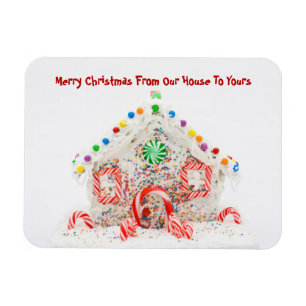 Weihnachtslebkuchen-Haus Magnet