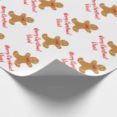 Weihnachtslebkuchen-Mann-Packpapier Geschenkpapier (Ecke)