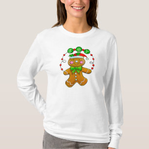 Weihnachtslebkuchen-Mann-T-Shirt Pullover