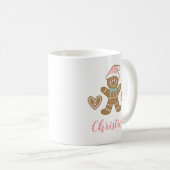 Weihnachtslebkuchen-Mann-Tasse Kaffeetasse (VorderseiteRechts)