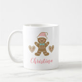 Weihnachtslebkuchen-Mann-Tasse Kaffeetasse (Links)