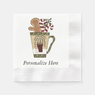 Weihnachtslebkuchen Serviette
