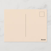 Weihnachtslebkuchenhäuschen Postkarte (Rückseite)