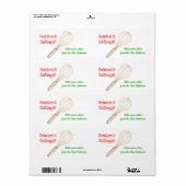 WeihnachtsLeckerei-Aufkleber/Backen-Aufkleber (Vorne)