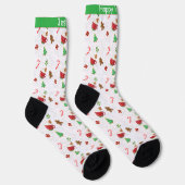 Weihnachtsleckereien anpassbar socken (Rechts)