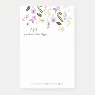 Weihnachtsleckereien Ingwerbrot-Schneeflocken Post-it Klebezettel