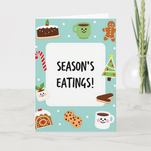 Weihnachtsleckereien Karte (Vorderseite)