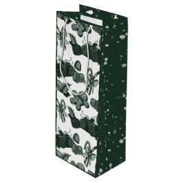 Weihnachtsleckereien - Kiefer (einfarbig) Geschenktüte Für Weinflaschen