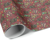 Weihnachtsleckereien - Pfefferminz (Farbe) Geschenkpapier (Rolleneckpunkt)