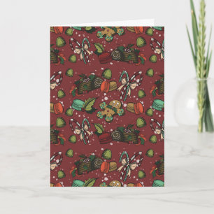 Weihnachtsleckereien - Pfefferminz (Farbe) Karte