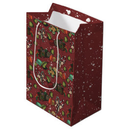 Weihnachtsleckereien- Pfefferminz (Farbe) Mittlere Geschenktüte