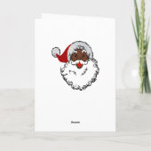 Weihnachtsleder Feiertagskarte (Rückseite)