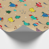 Weihnachtsleder Geschenkpapier (Ecke)