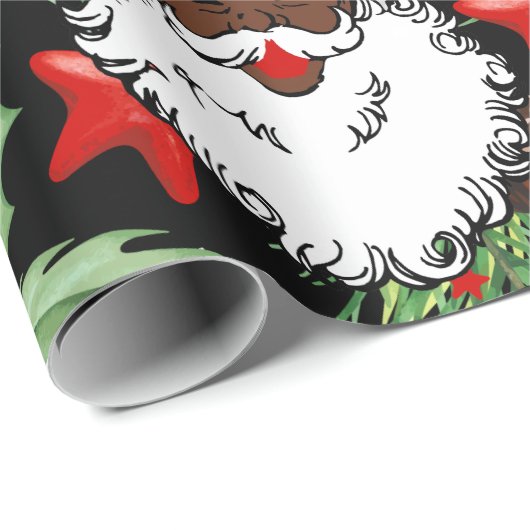 Weihnachtsleder Geschenkpapier (Rolleneckpunkt)