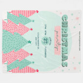 Weihnachtsleder, Groß 60" x 80" Fleecedecke (Vorderseite (Horizontal))