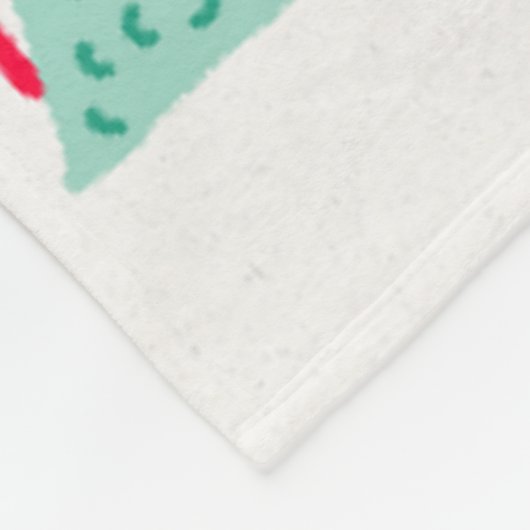 Weihnachtsleder, Groß 60" x 80" Fleecedecke (Ecke)