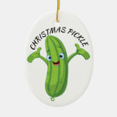 Weihnachtsleder Keramikornament (Vorne)