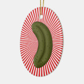 Weihnachtsleder Keramikornament (Links)