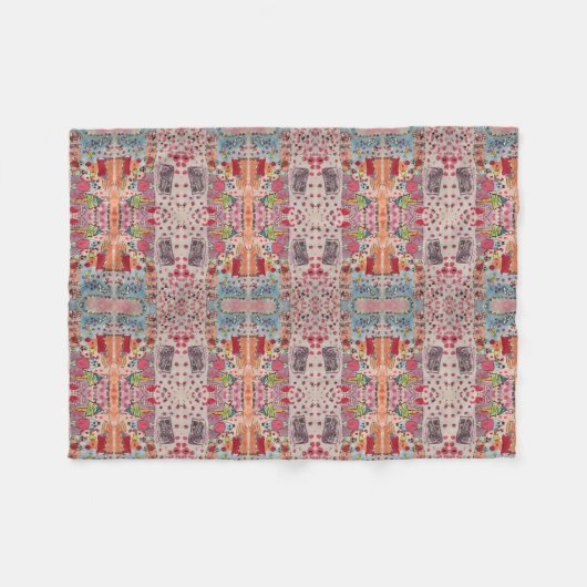 Weihnachtsleder (klein) fleecedecke (Vorderseite (Horizontal))