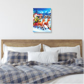 Weihnachtsleder Leinwand Art 12" x 16" (Insitu (Schlafzimmer))