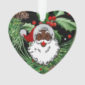 Weihnachtsleder Ornament (Vorderseite)