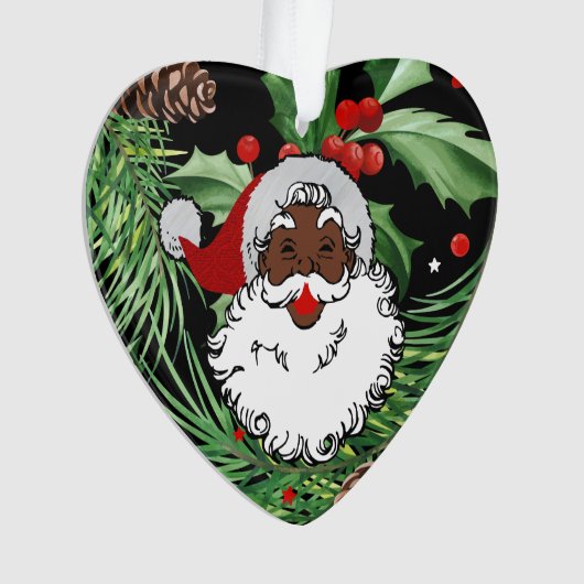 Weihnachtsleder Ornament (Vorderseite)