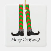 Weihnachtsleder - Ornament - Zickzack Kostüm (Rückseite)