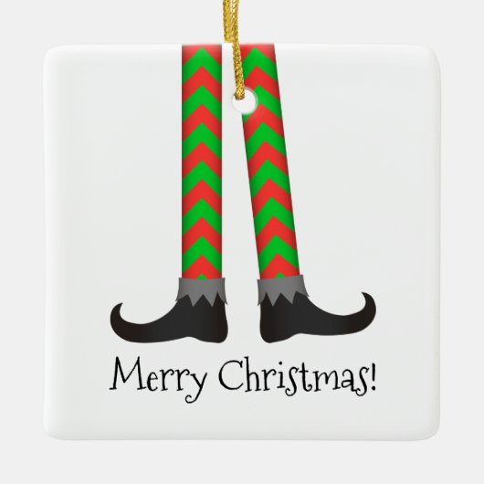 Weihnachtsleder - Ornament - Zickzack Kostüm (Vorderseite)