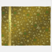 Weihnachtsledervorlage Fleecedecke (Vorderseite (Horizontal))